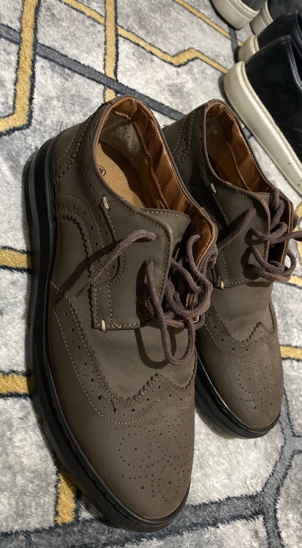 Kahverengi Süet Erkek Klasik Ayakkabı - Görsel 2