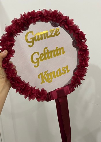 diğer Beden Bordo kına gelin tefi