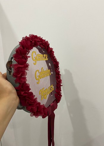 Diğer Bordo kına gelin tefi