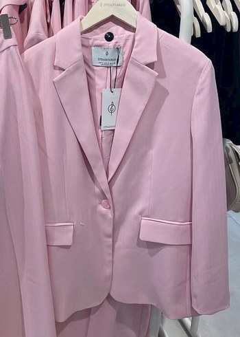 Stradivarius Pembe Blazer ceket - Görsel 2