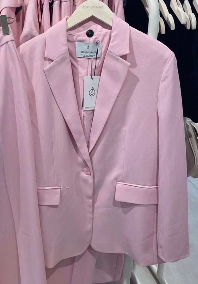 Stradivarius Pembe Blazer ceket - Görsel 2