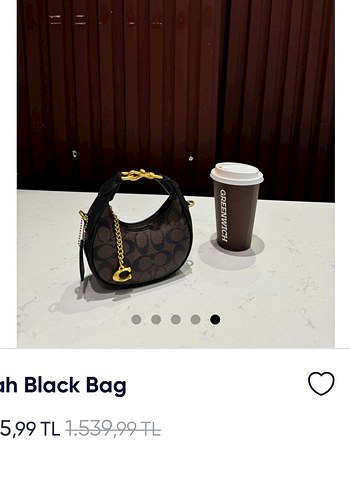 Coach desen kahverengi çanta - Görsel 2