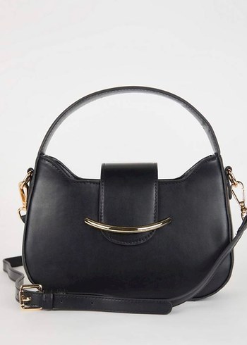 Klasik Siyah Deri Çanta - Görsel 5