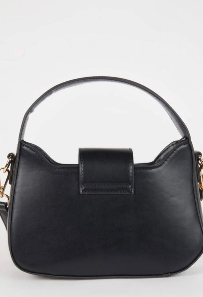 Klasik Siyah Deri Çanta - Görsel 4