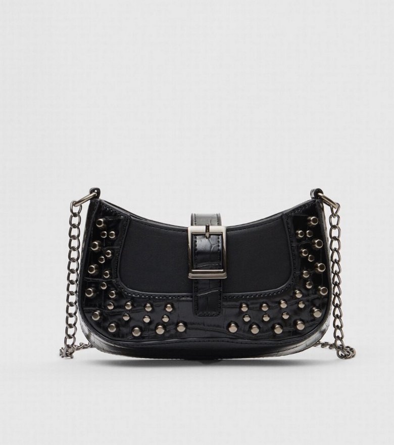 Siyah Yılan Derisi Çanta - Görsel 2