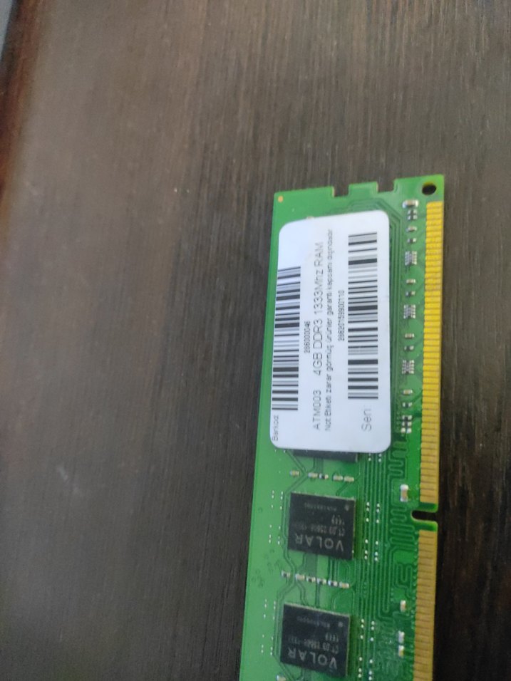 4GB DDR3 RAM Bellek Modülü hı level sorunsuz - Görsel 2