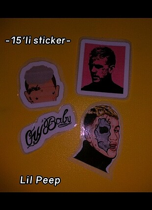 Lil Peep 15'li sticker 