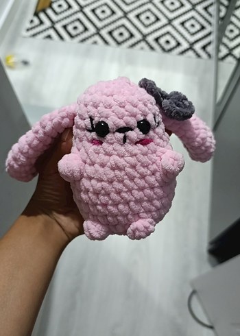 Pembe Yumuşak Peluş Oyuncak - Görsel 6