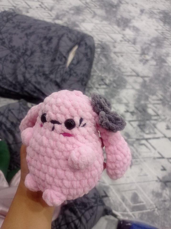 Pembe Yumuşak Peluş Oyuncak - Görsel 3