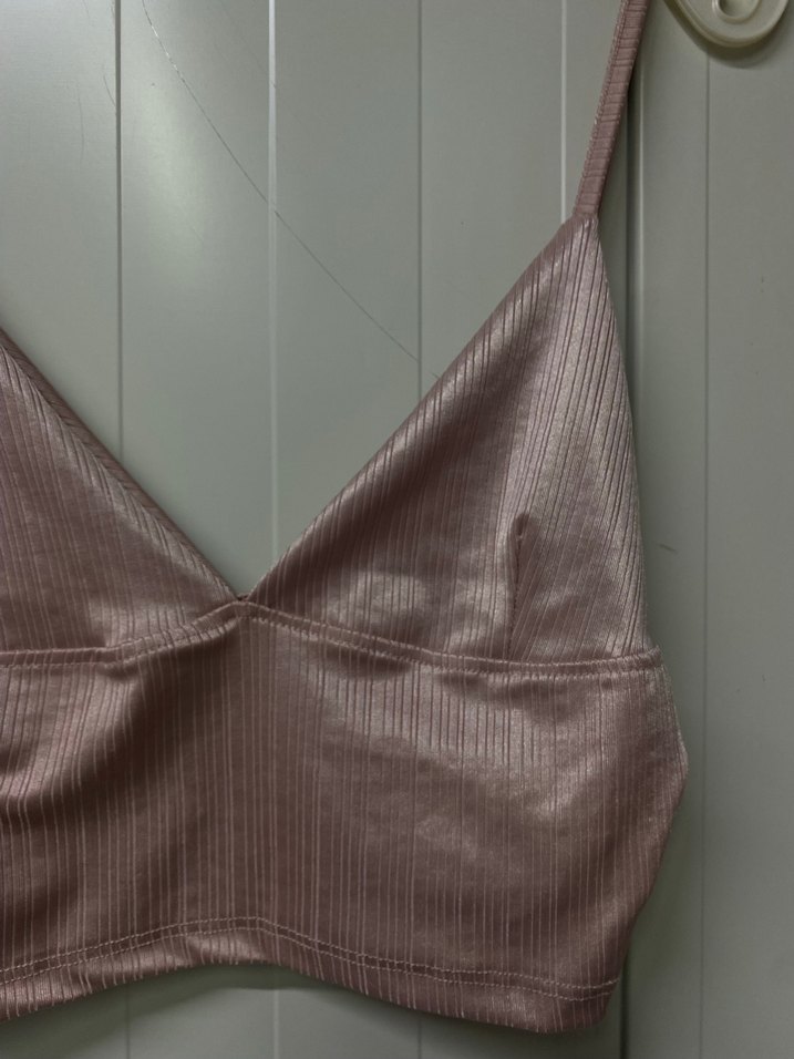 Pembe Mini Saten Bralet - Görsel 2
