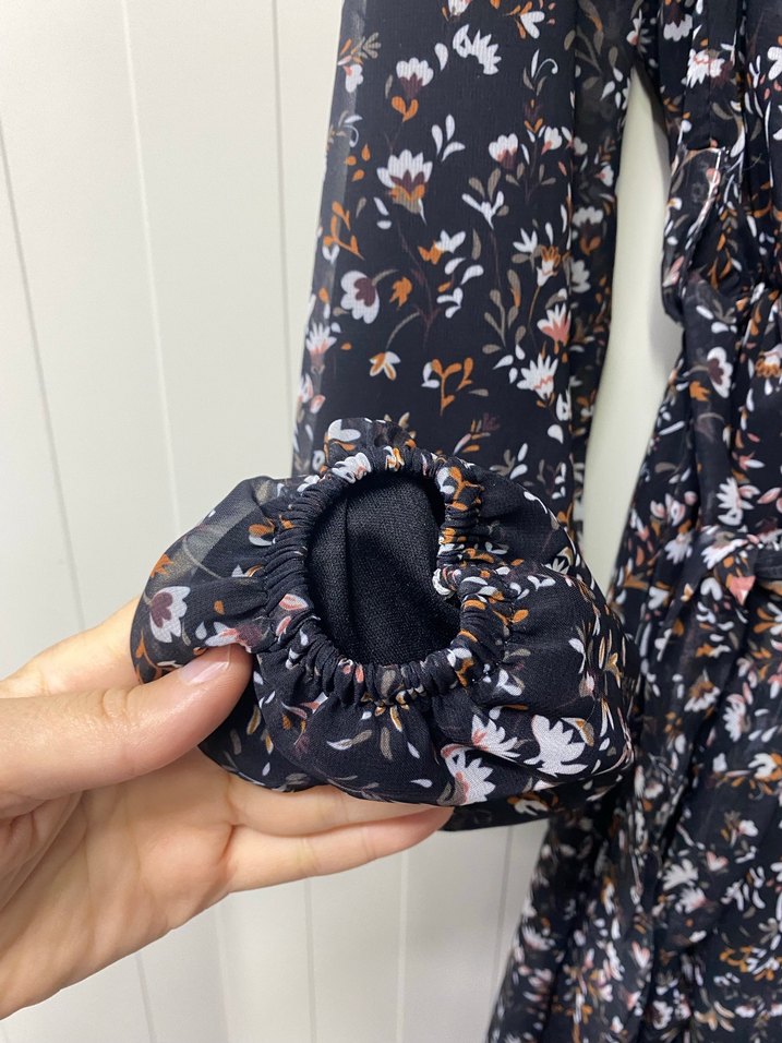 Bohem Tarzda Uzun Kollu Midi Elbise - Görsel 2