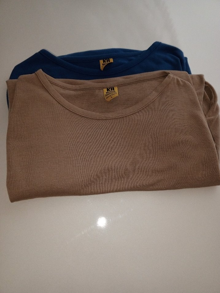 Camel Renkli Uzun Kollu Hamile Tişörtü - Görsel 2