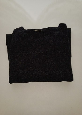 Düğmeli Siyah Uzun Kollu Kadın Tunik - Görsel 3