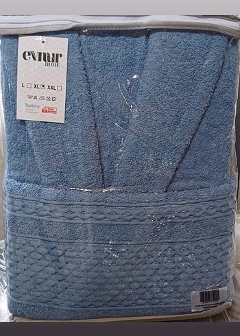 Baş havlulu bornoz - Görsel 4