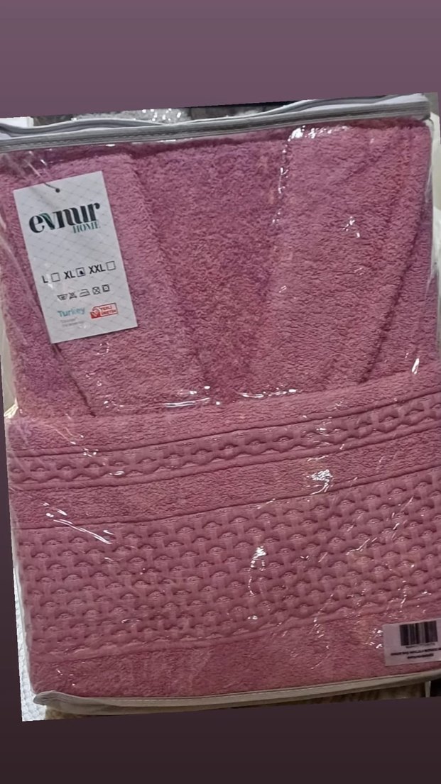 Baş havlulu bornoz - Görsel 5