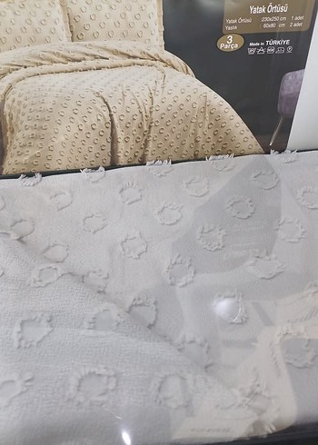 Çift kişilik 3 parça yatak örtüsü - Görsel 7