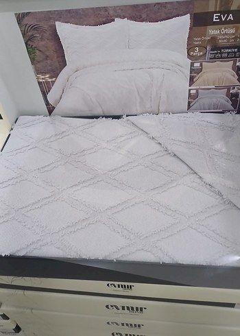 Çift kişilik 3 parça yatak örtüsü - Görsel 6