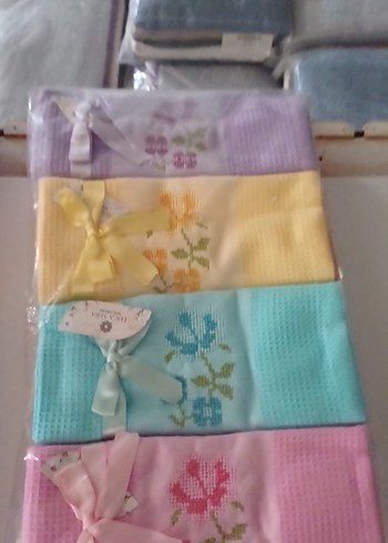 Nakışlı havlu 12 li set - Görsel 2