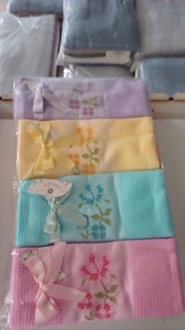 Nakışlı havlu 12 li set - Görsel 2