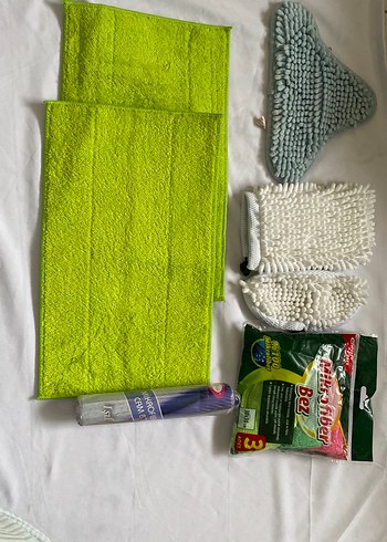 Diğer Canli Yesil Temizlik Seti Mikrofiber Havlu Bezler