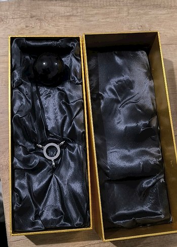 obsidyen dogal taş 5 cm çapinda sehpalı özel ürün - Görsel 6