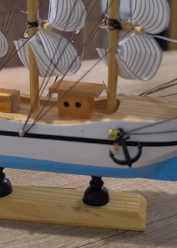 Beyaz Yelkenli Gemi Figürünü - Görsel 4