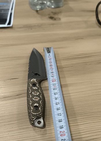 Kahverengi Saplı Kısa Av Bıçağı ve Kılıfı - Görsel 9