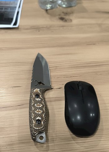 Kahverengi Saplı Kısa Av Bıçağı ve Kılıfı - Görsel 5