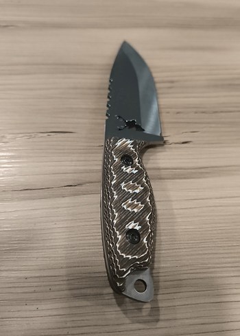 Kahverengi Saplı Kısa Av Bıçağı ve Kılıfı - Görsel 8