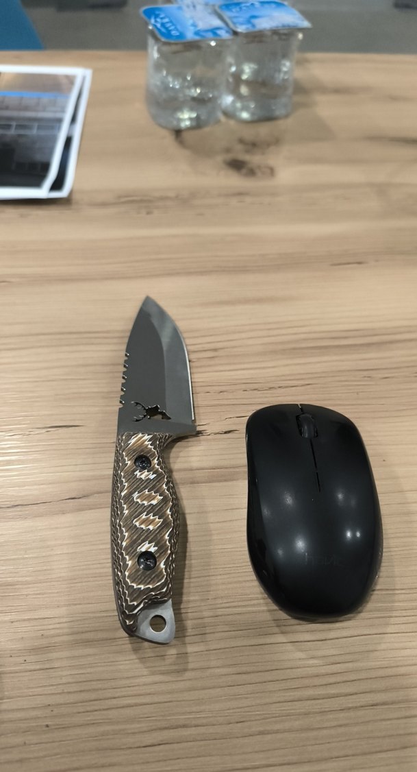 Kahverengi Saplı Kısa Av Bıçağı ve Kılıfı - Görsel 5