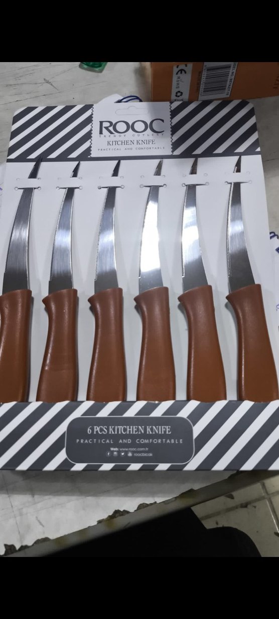 Rooc 6'lı Krem Renk Bıçak Seti - Görsel 3