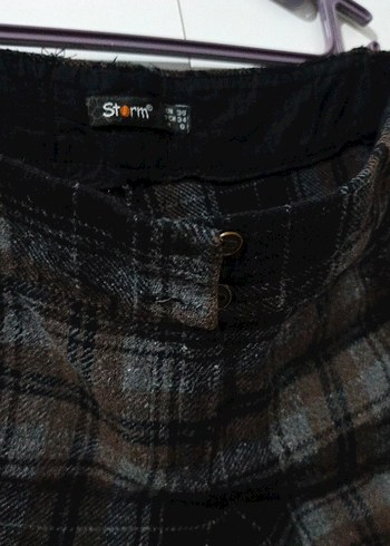 Kahverengi Kadın Kışlık Şort - Görsel 2