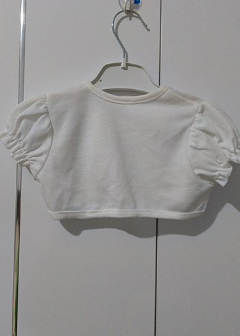 2 li Kız Çocuk Beyaz Düğmeli Bolero - Görsel 8