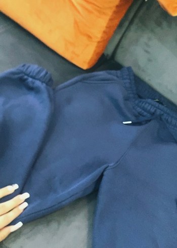 Lacivert Bol Kesim Eşofman Altı - Görsel 2