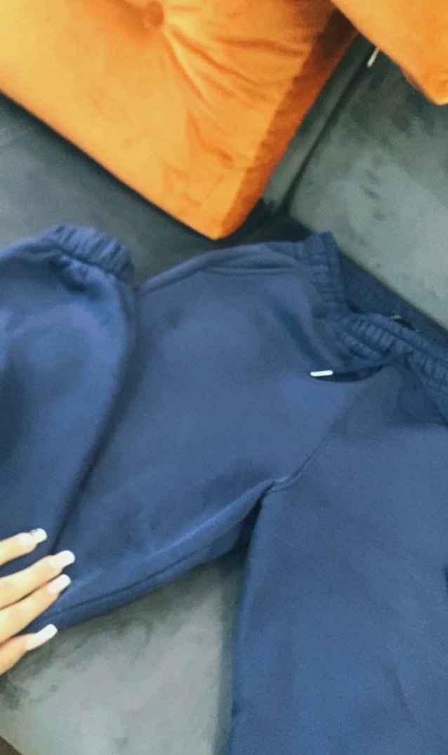 Lacivert Bol Kesim Eşofman Altı - Görsel 2