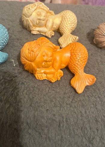 Boncuk Detaylı Retro Denizkızı Broş Seti - Görsel 2