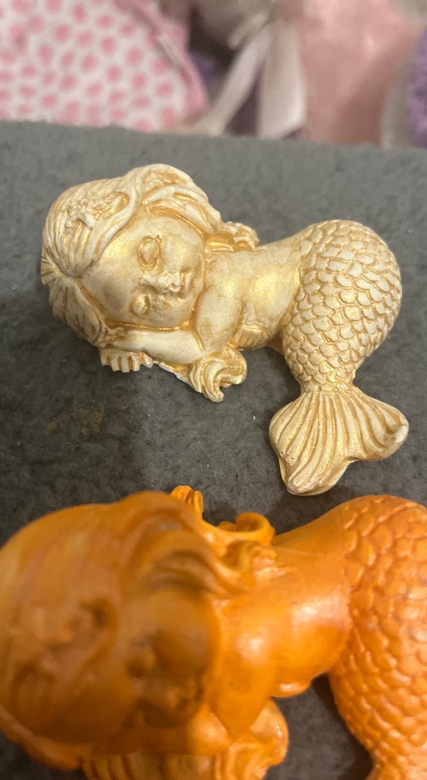 Boncuk Detaylı Retro Denizkızı Broş Seti - Görsel 5