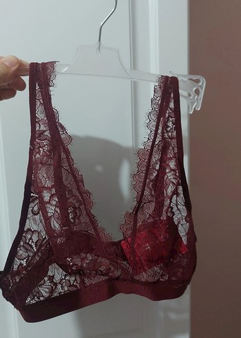 Bordo Dantel Parisian Goth Sütyen
