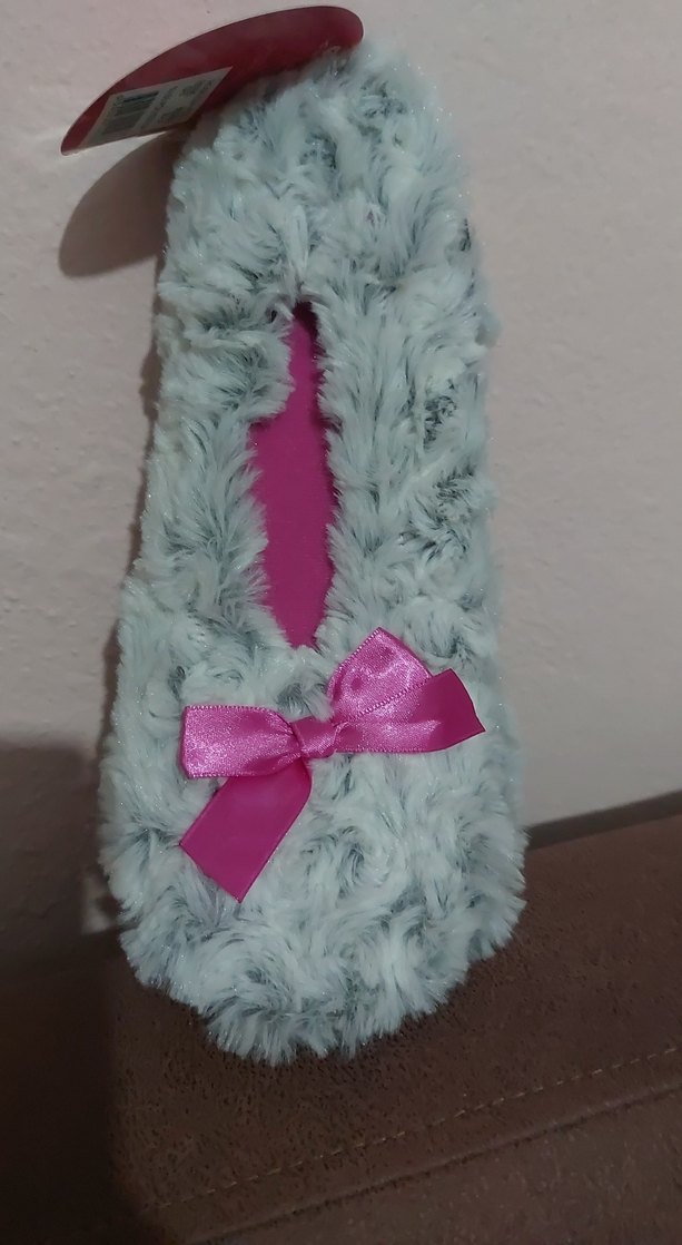 Gri Kadın Triko Yün Ev Terliği - Görsel 3