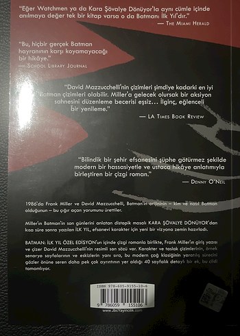 Batman İlk Yıl Çizgi Romanı - Görsel 2