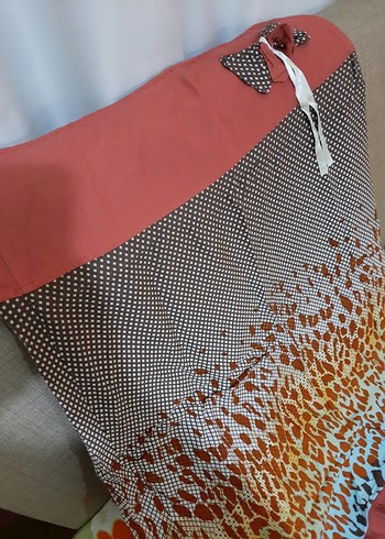 Bol Kesim Renkli Hamile Uzun Etek - Görsel 2