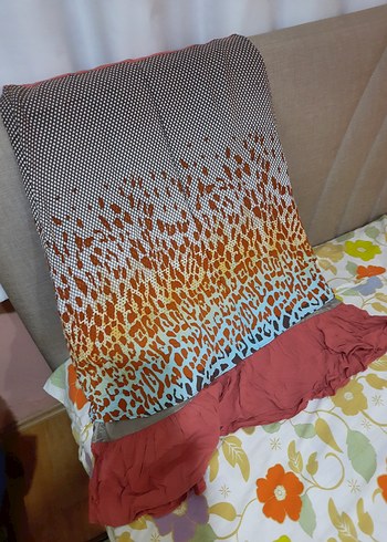 Bol Kesim Renkli Hamile Uzun Etek - Görsel 4