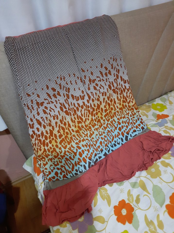 Bol Kesim Renkli Hamile Uzun Etek - Görsel 4