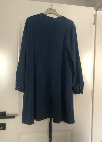 Düğmeli kot tunik