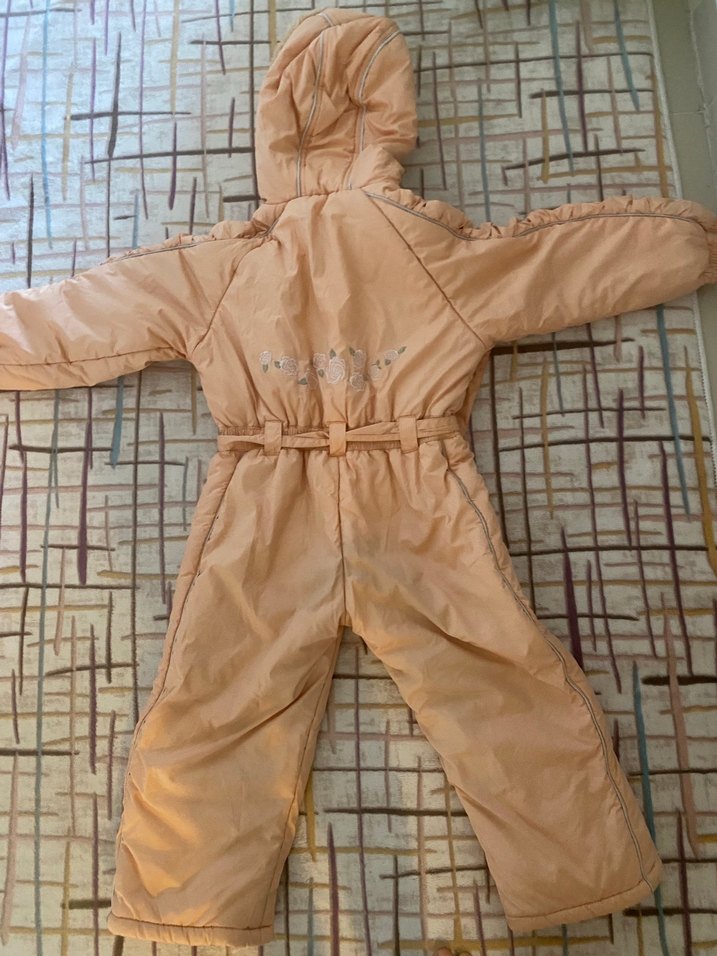 Kürklü Kapüşonlu Bebek Kız Tulumu kamp - Görsel 5