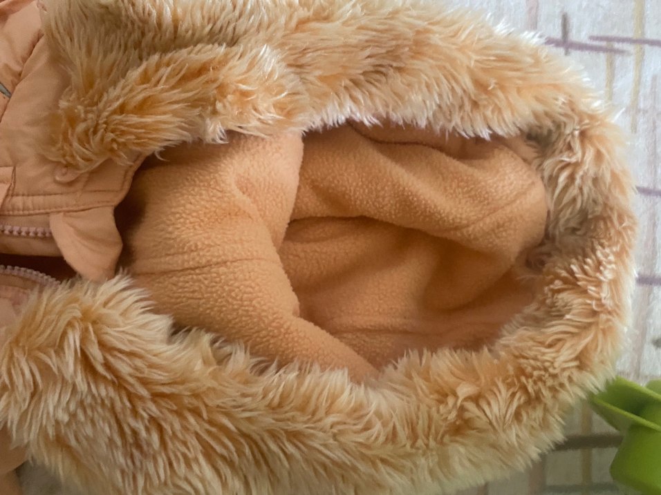 Kürklü Kapüşonlu Bebek Kız Tulumu kamp - Görsel 4