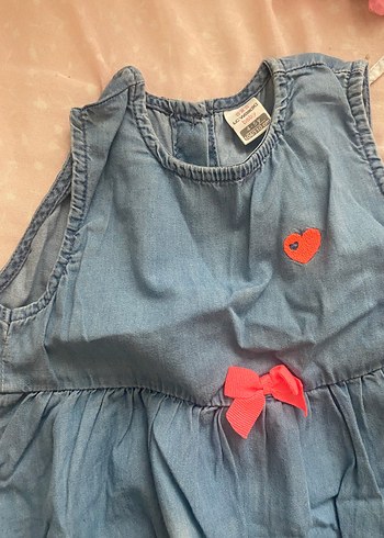 Kız Çocuk Fırfırlı Kot Elbise - Görsel 3