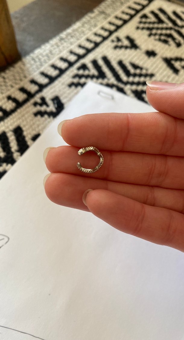 Yılan Görünümlü Burun ve Kulak Takısı - Görsel 2