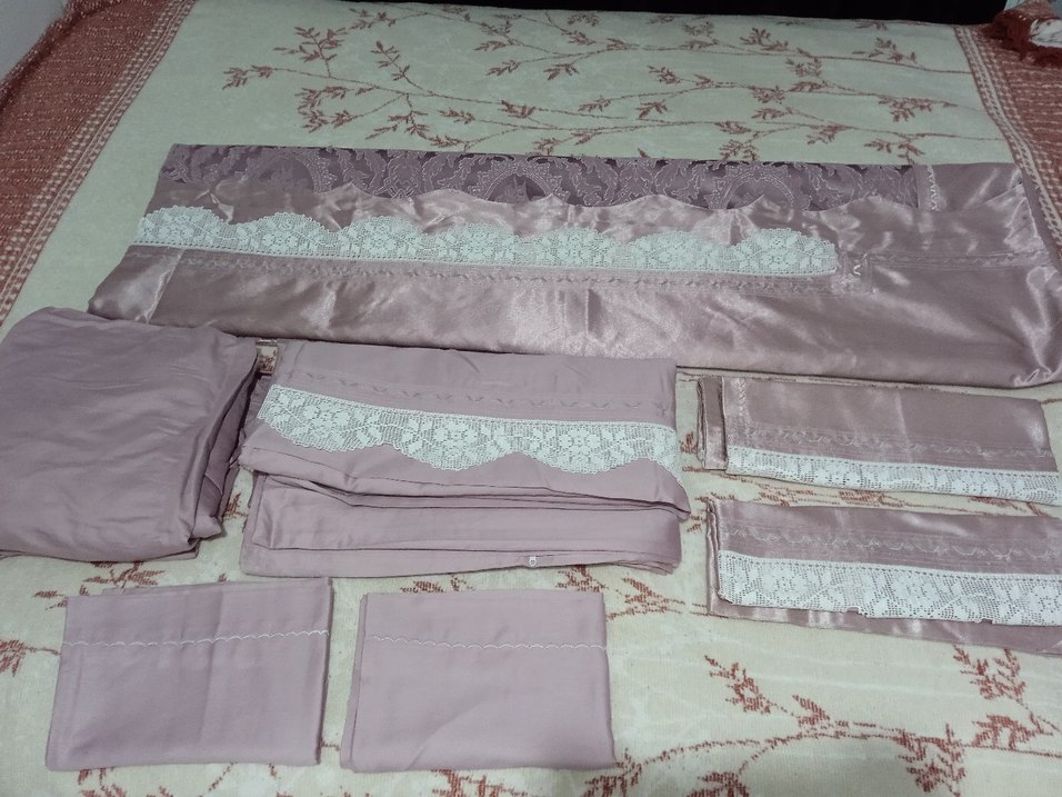 sıfır dantelli pike+nevresim takımı - Görsel 4