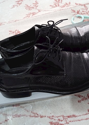 Klasik Siyah Erkek Deri Ayakkabı 43 numara - Görsel 3